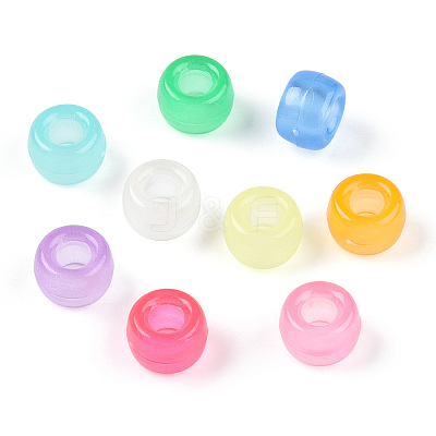 Transparent Luminous Acrylic Beads X-OACR-N137-33-1
