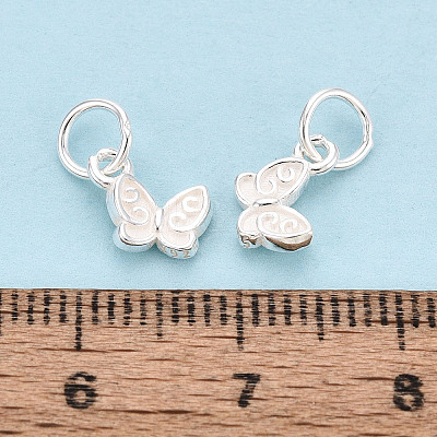 925 Sterling Silver Butterfly Charms STER-T009-04S-1