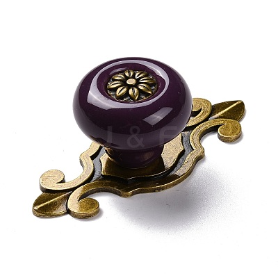 Round-shaped Porcelain Cabinet Door Knobs FIND-Z004-18G-1