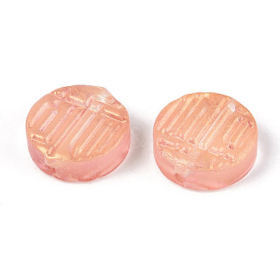 Transparent Spray Painted Glass Beads GLAA-S190-007A-06-1