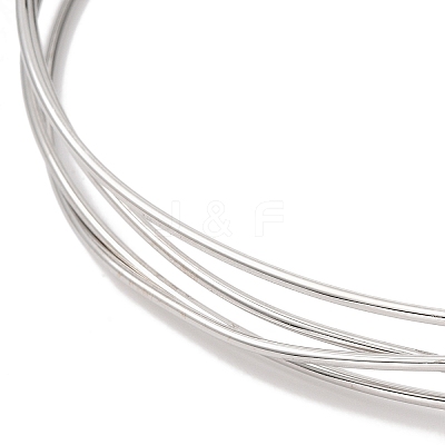 Rack Plating Brass Open Cuff Choker Necklaces BJEW-Q350-03P-1