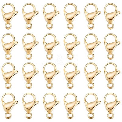 100Pcs 304 Stainless Steel Lobster Claw Clasps STAS-BBC0009-39A-G-1