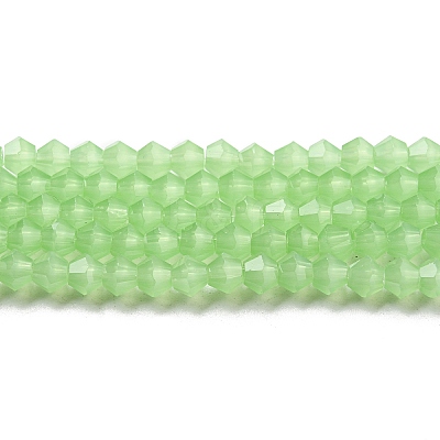 Imitation Jade Glass Beads Strands GLAA-F029-J4mm-01-1