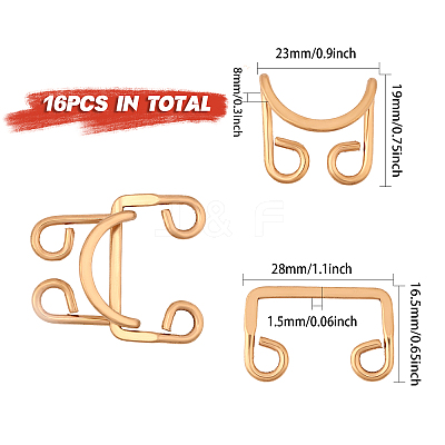 16sets Alloy Buckles FIND-CA0008-39LG-1