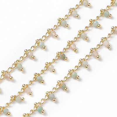 Natural Amazonite Handmade Beaded Chains CHC-P003-11H-1