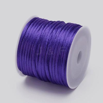 Nylon Satin Rattail Cords NWIR-L006-2mm-08-1