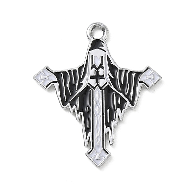 Halloween Alloy Enamel Pendants AL-CBA492B-01F-P-1