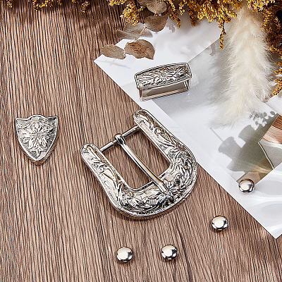 1Pc Belt Alloy Buckle Sets FIND-GF0008-76P-1