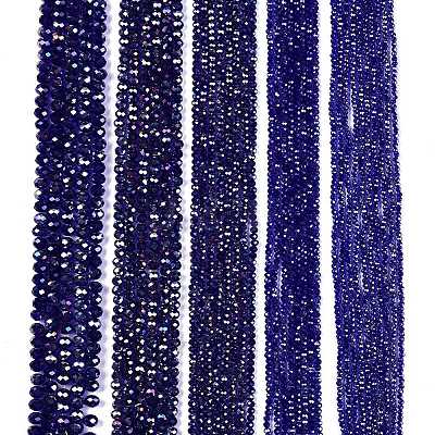Electroplate Glass Beads Strands EGLA-A044-T2mm-B06-1