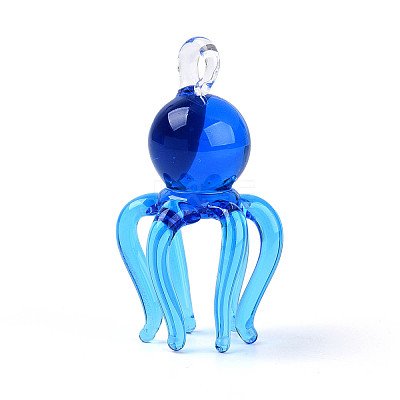 Handmade Lampwork Big Pendants LAMP-T025-06B-1