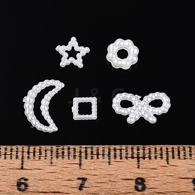 ABS Plastic Imitation Pearl Beads OACR-T030-17M-1