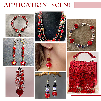 DIY Round Beads Jewelry Making Finding Kit DIY-WR0003-85A-1