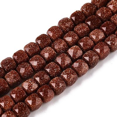 Synthetic Goldstone Beads Strands G-N342-129-1