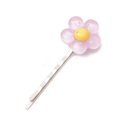 Resin Flower Hair Bobby Pins PHAR-JH00133-1