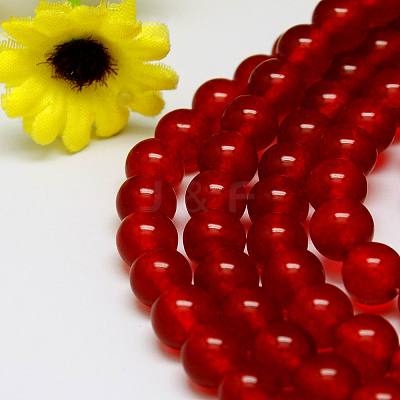 Natural Malaysia Jade Bead Strands G-M099-6mm-04-1