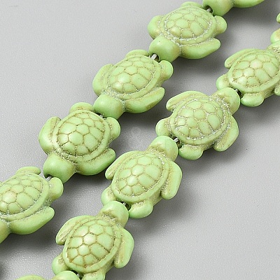 Synthetic Turquoise Beads Strands G-WH20006-01A-1
