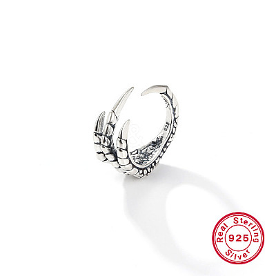 925 Sterling Silver Open Cuff Ring QY8581-2-1