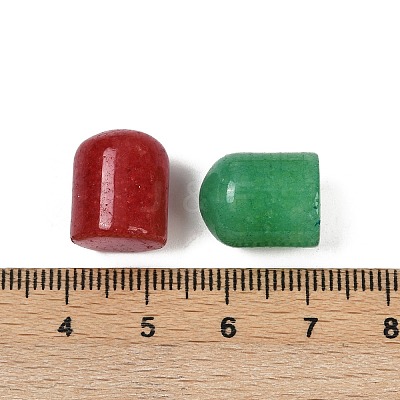 Natural Dyed White Jade Cabochons G-F795-D01-1