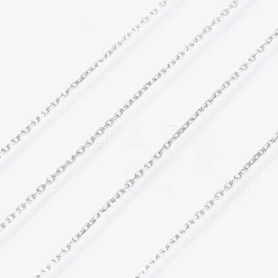 Tarnish Resistant 304 Stainless Steel Cable Chains CHS-D004-01P-1