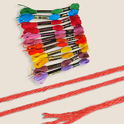 6-Ply Polyester Embroidery Floss OCOR-WH20074-01A-03-1