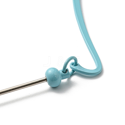 Iron & Alloy Bookmarks with Beadable Bar Pendant LS-AJEW-G055-02A-1