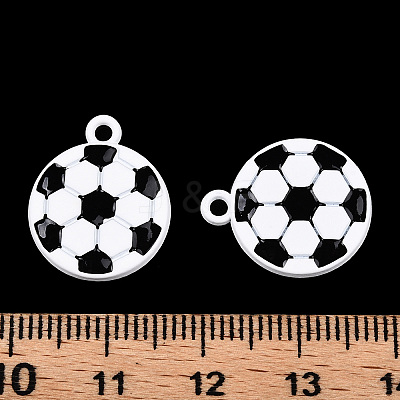 Baking Paint Alloy Pendants ENAM-S119-023A-1