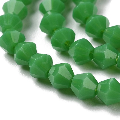Opaque Solid Color Imitation Jade Glass Beads Strands GLAA-F029-P4mm-08-1