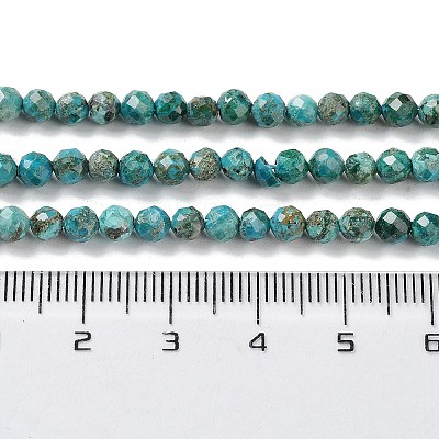Natural Chrysocolla Beads Strands G-P514-A03-03-1