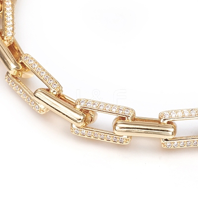 Brass Cable Chains Bracelets BJEW-I286-03G-1