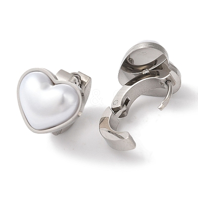 304 Stainless Steel Hoop Earrings LS-EJEW-A110-01P-1