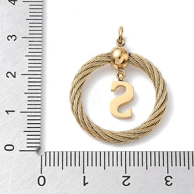 304 Stainless Steel Pendants STAS-D154-01S-G-1
