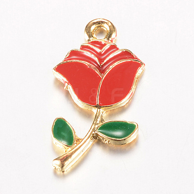 Alloy Enamel Pendants ENAM-S093-10-1