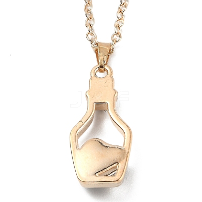 Alloy Resin Pendant Necklaces NJEW-B0003-02LG-1