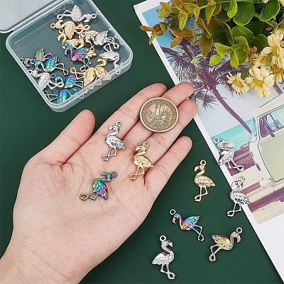 24Pcs 3 Colors 304 Stainless Steel Pendants STAS-CA0001-63-1