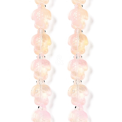 Transparent Glass Enamel Beads Strands GLAA-B021-06K-1