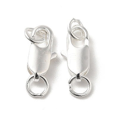 Brass Lobster Claw Clasps KK-P249-05A-S-1
