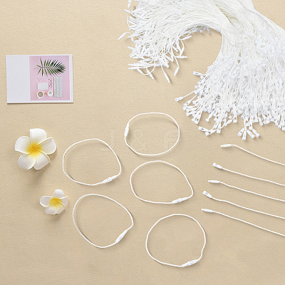 1000Pcs Polyester Clothing Tags Labels Strings DIY-CY0004-08A-1