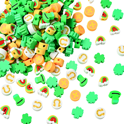 300Pcs Handmade Polymer Clay Beads CLAY-SC0002-81-1