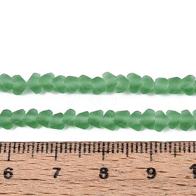 Frosted Transparent Glass Beads Strands GLAA-N016-4mm-27-1