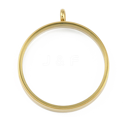Ion Plating(IP) 304 Stainless Stee Locket Pendants STAS-S132-16G-06-1