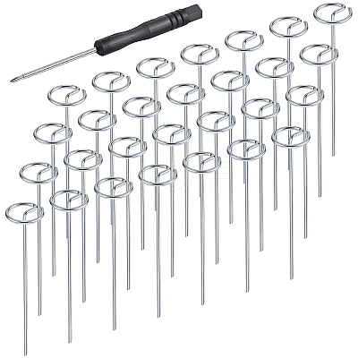 200Pcs Carben Steel Garden Landscape Staples AJEW-WA0004-14-1