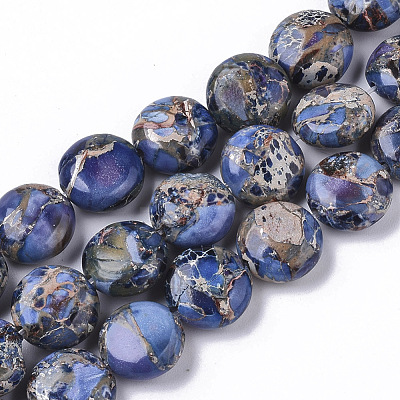 Natural Imperial Jasper Beads Strands G-S355-87A-02-1