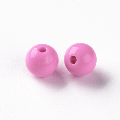 Opaque Acrylic Beads MACR-S370-C10mm-A02-1
