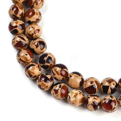 Sythetic Amber Beads Strands G-M199-02F-1