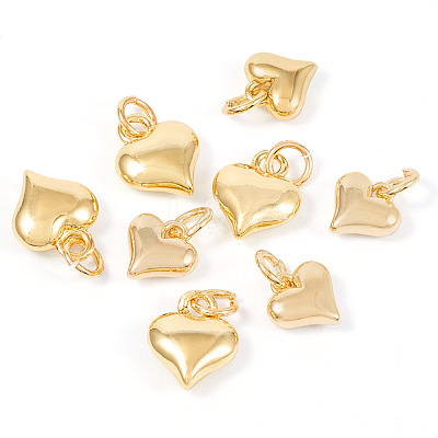 8Pcs 2 Styles Brass Pendants KK-TA0001-62-1