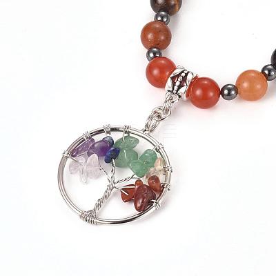 Alloy Pendant Necklaces NJEW-P191-C01-1
