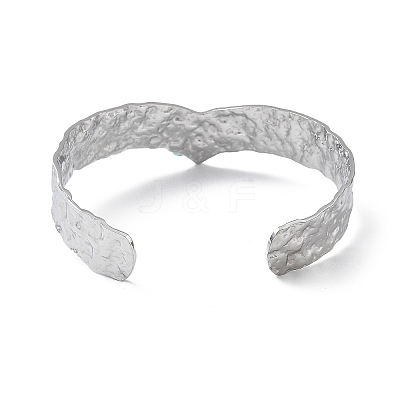 304 Stainless Steel Cuff Bangles for Women LS-BJEW-Z078-27P-1