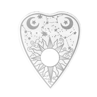 Heart Acrylic Pendulum Boards WICR-PW0003-003-1