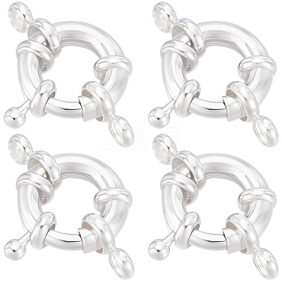 12Pcs Brass Spring Ring Clasps KK-BBC0024-17A-1