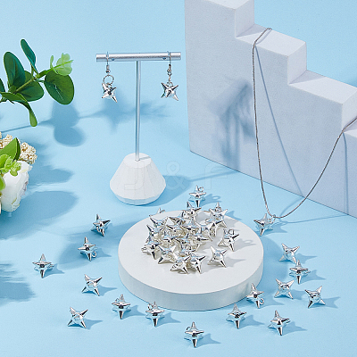 40Pcs Alloy Star Charms FIND-HS0002-47-1